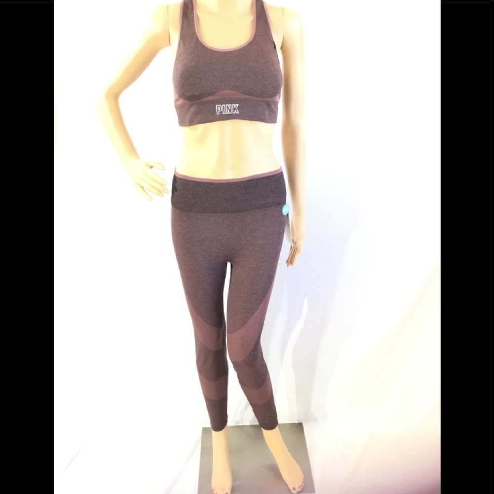 Pink Victoria’s Secret Seamless Workout Tights